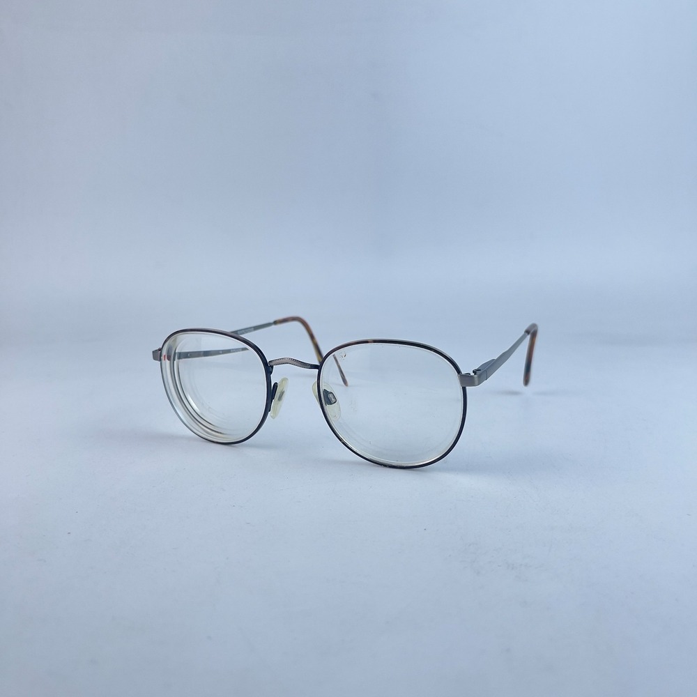 Marchon Sierra‎ Pewter/Amber Unisex Eyeglasses Frame Gray Full Rim 53-20-145 mm